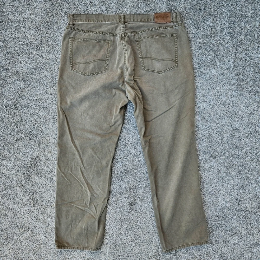 Pendleton Olive Green Khaki Pants Casual Fit 100% Cotton Jeans Mens Size 40x32